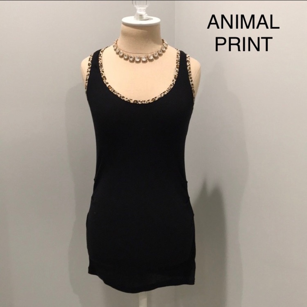 💕ANIMAL PRINT TRIM TANK TOP